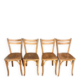 (Lot) 4 Chaises Bistrot Baumann modèle 56