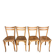 (Lot) 4 Chaises Bistrot Baumann modèle 56