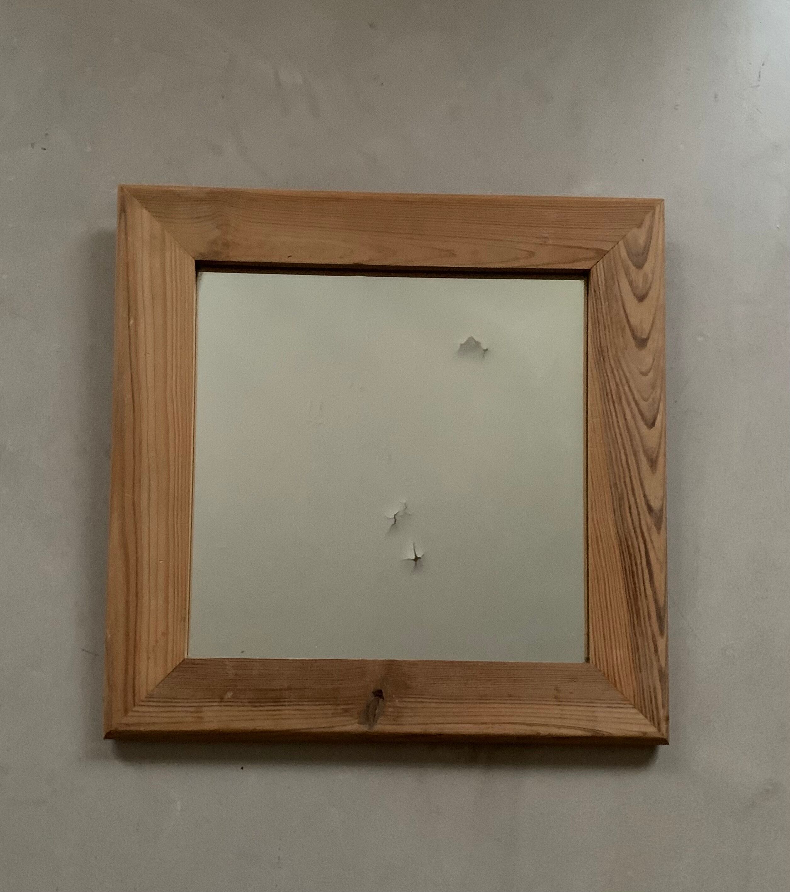 Wooden mirror Vintage habitat