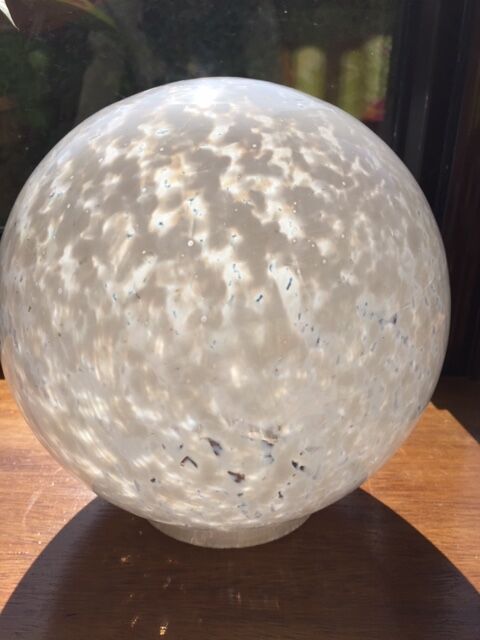 Globe globe in opalin glass speckled art deco