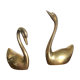 Couple of brass swans