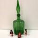 Carafe en verre italien Empoli, années 60