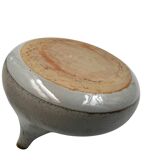 Mid-century organic modern gres vase, Franco Bucci Italy ca. 1970