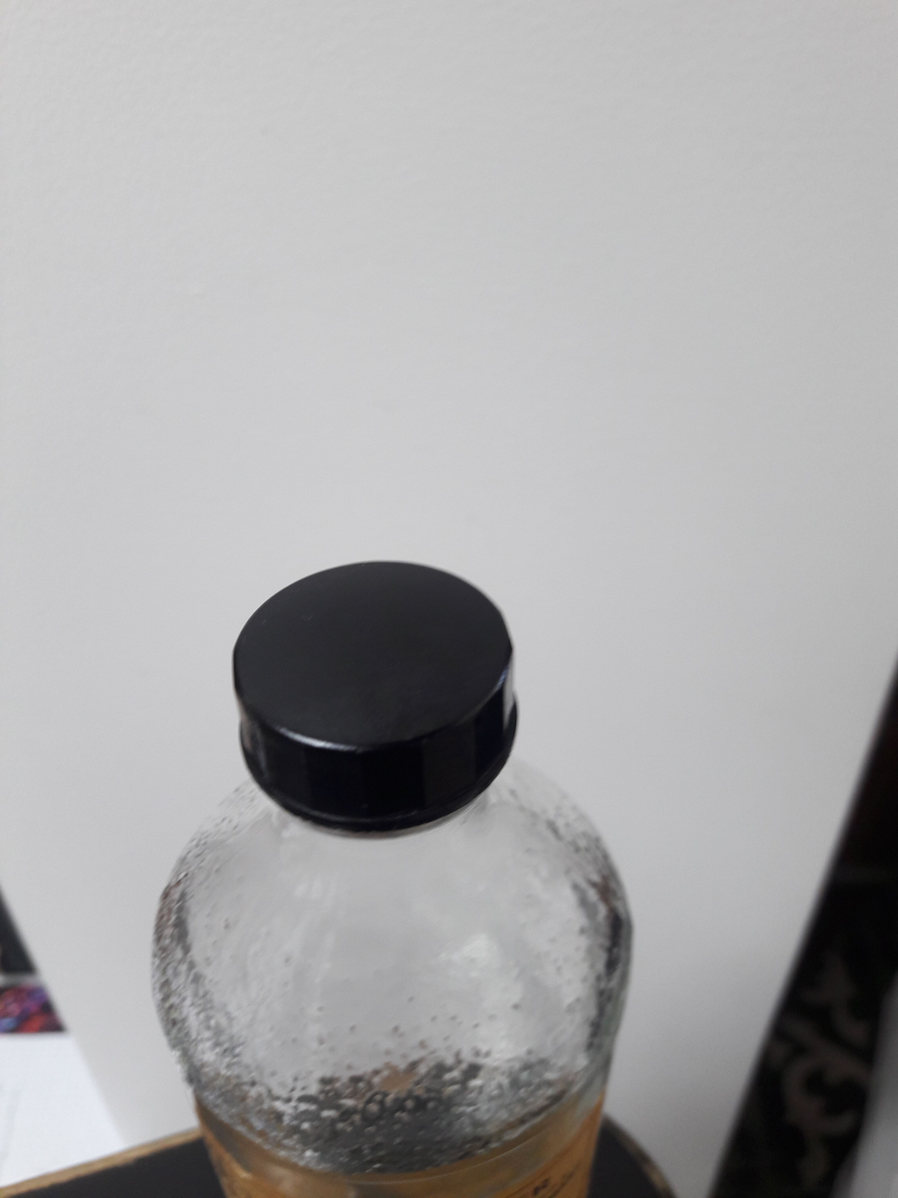 Old bottle glass bottle pharmacy apothecary paraffin oil clamart