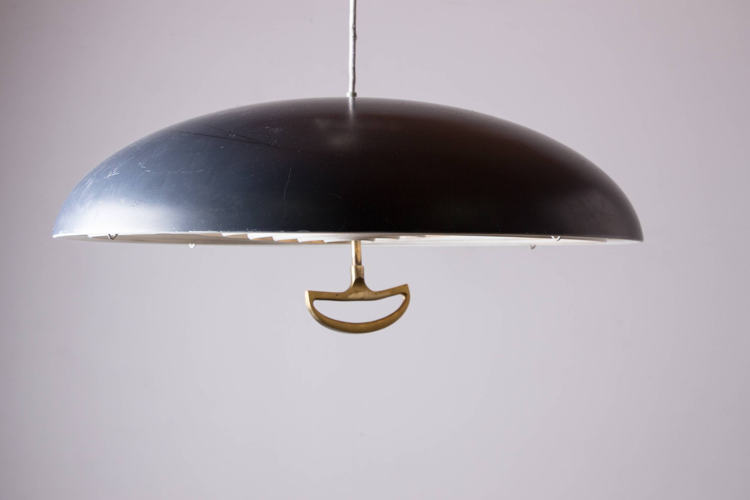 Large Danish Metal Pendant Lamp California model by Vilhem Wolhert & Jorgen Bo/Poulsen 1960.