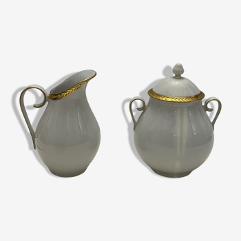 Porcelain sweetener and milk jug