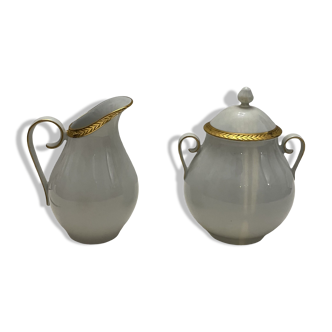 Porcelain sweetener and milk jug