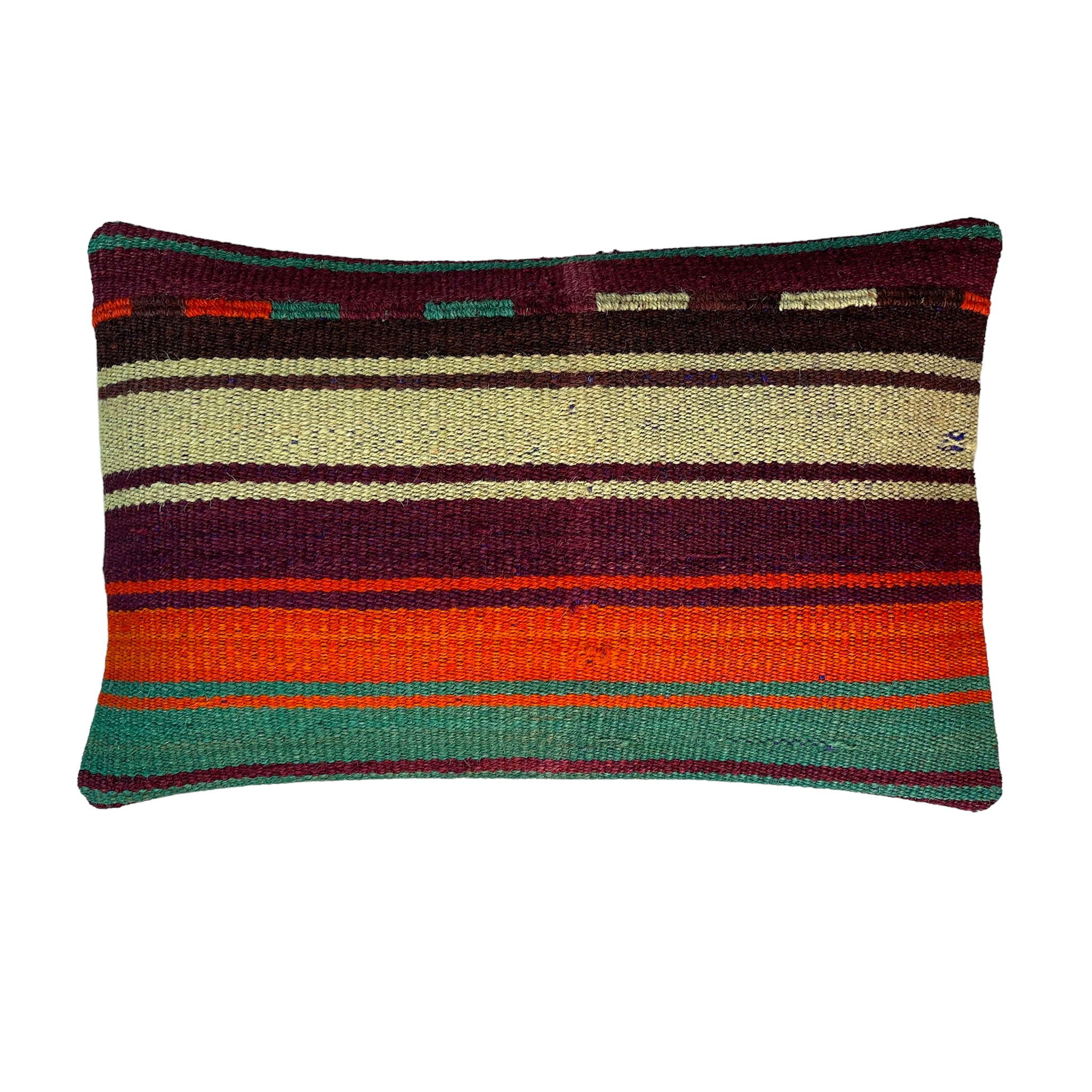 Housse de coussin kilim turc vintage, 30 x 50 cm