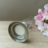 Glass and metal soliflore vase