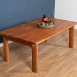 Retro Danish Solid Teak 1960s Coffee Table