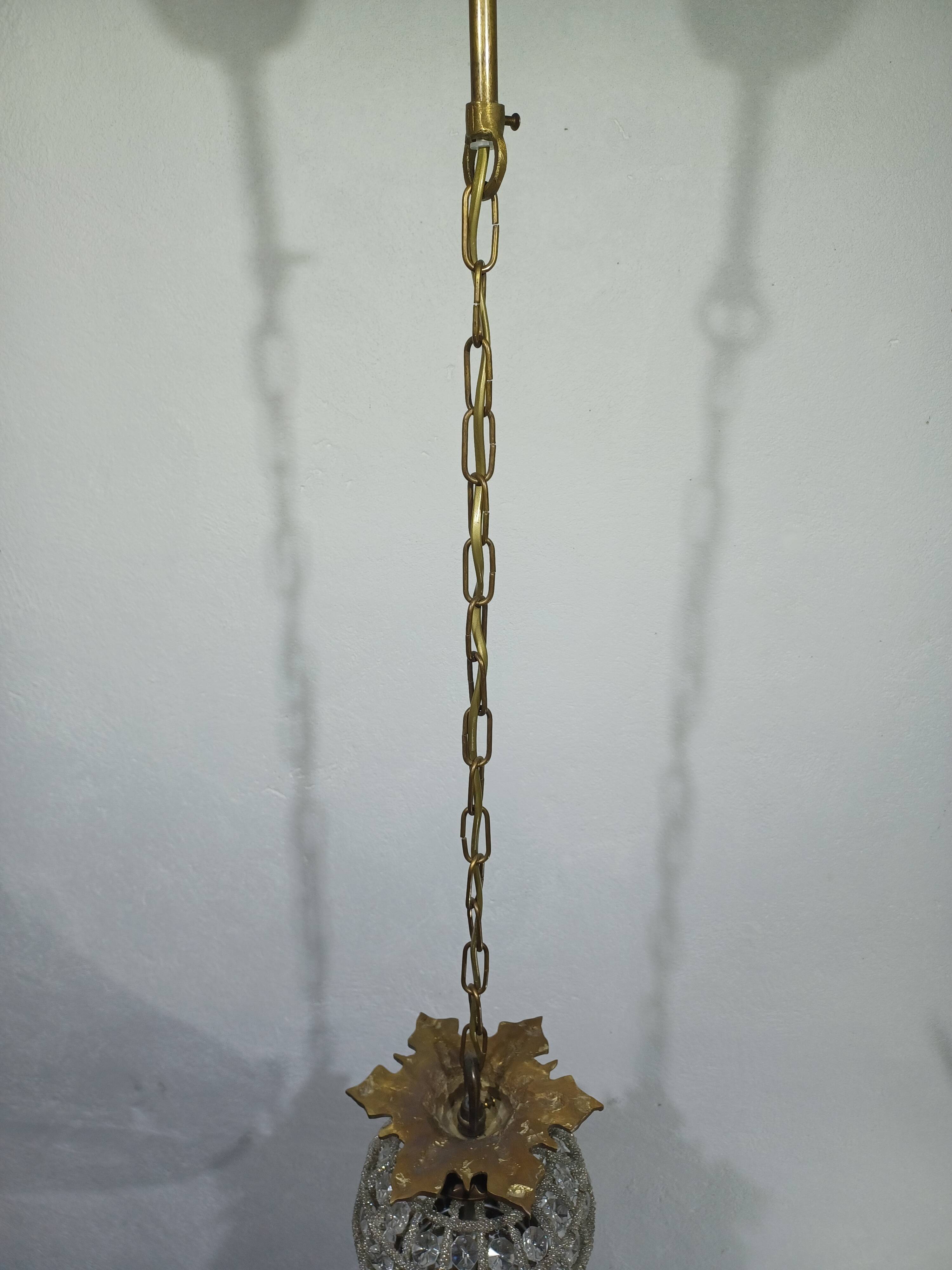 Pair of 1-Light Hot Air Balloon Chandeliers