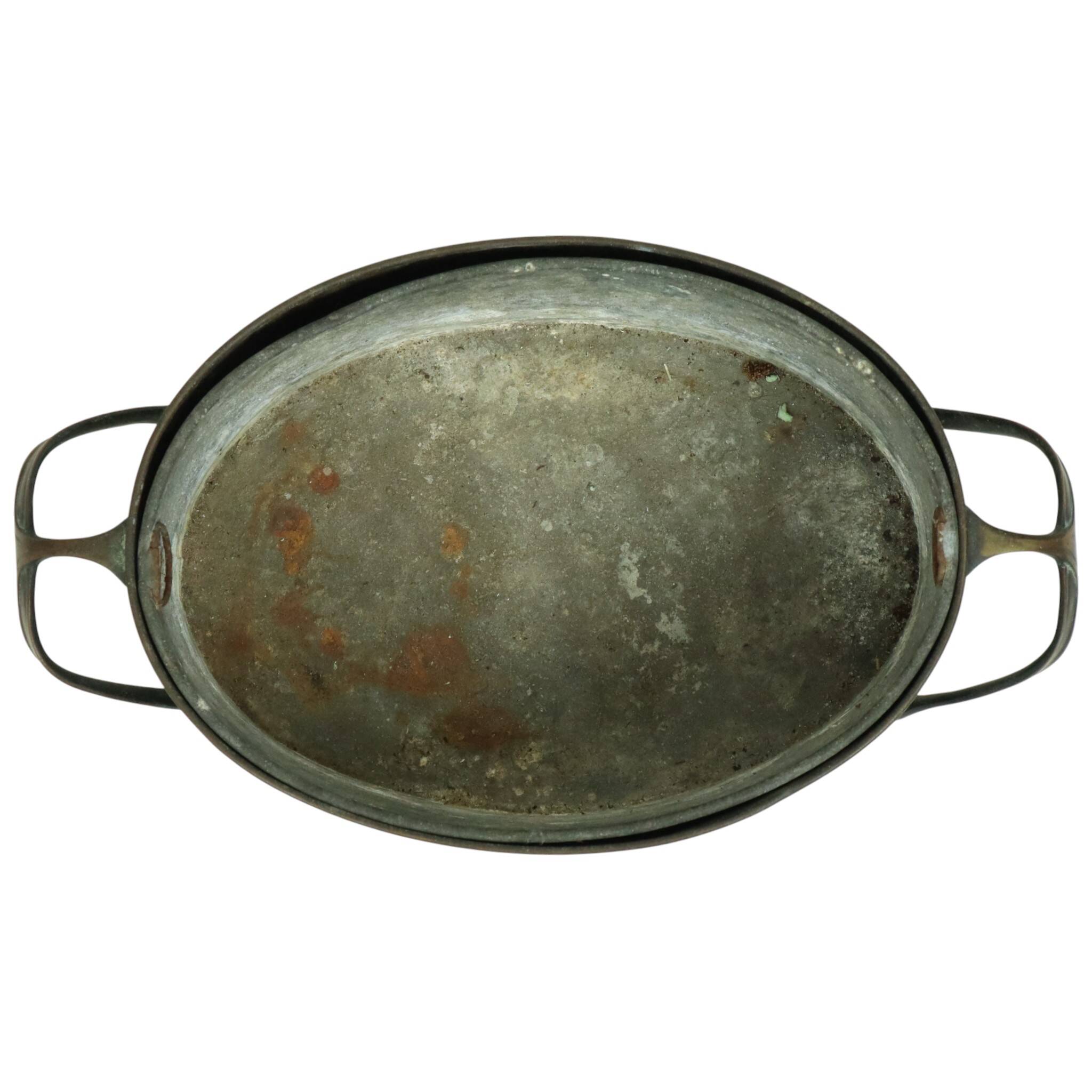 Antique Art Nouveau Brass Jardinière Planter