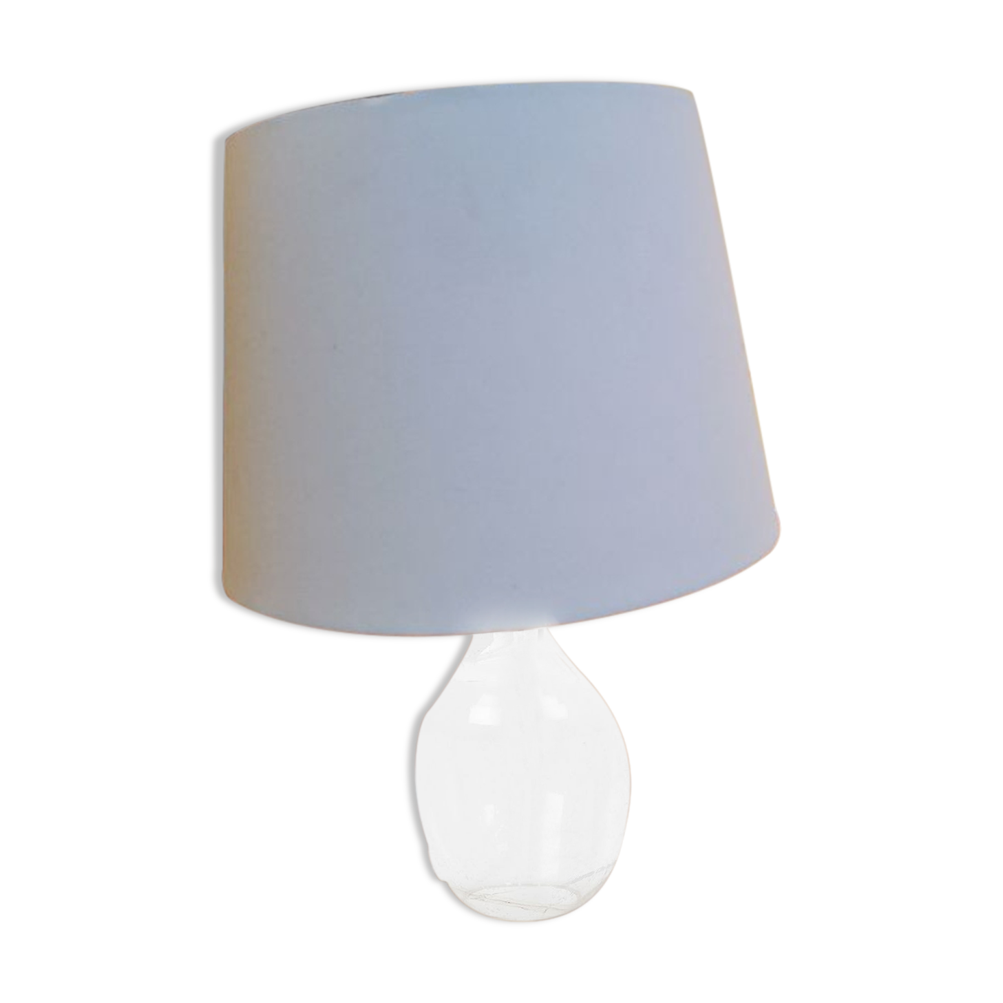 Glass foot-laying lamp