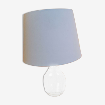Glass foot-laying lamp