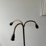 iron and brass floor lamp from the 50s