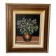 Still life with thistles, oil on canvas signed P. Beaudroit, 1992