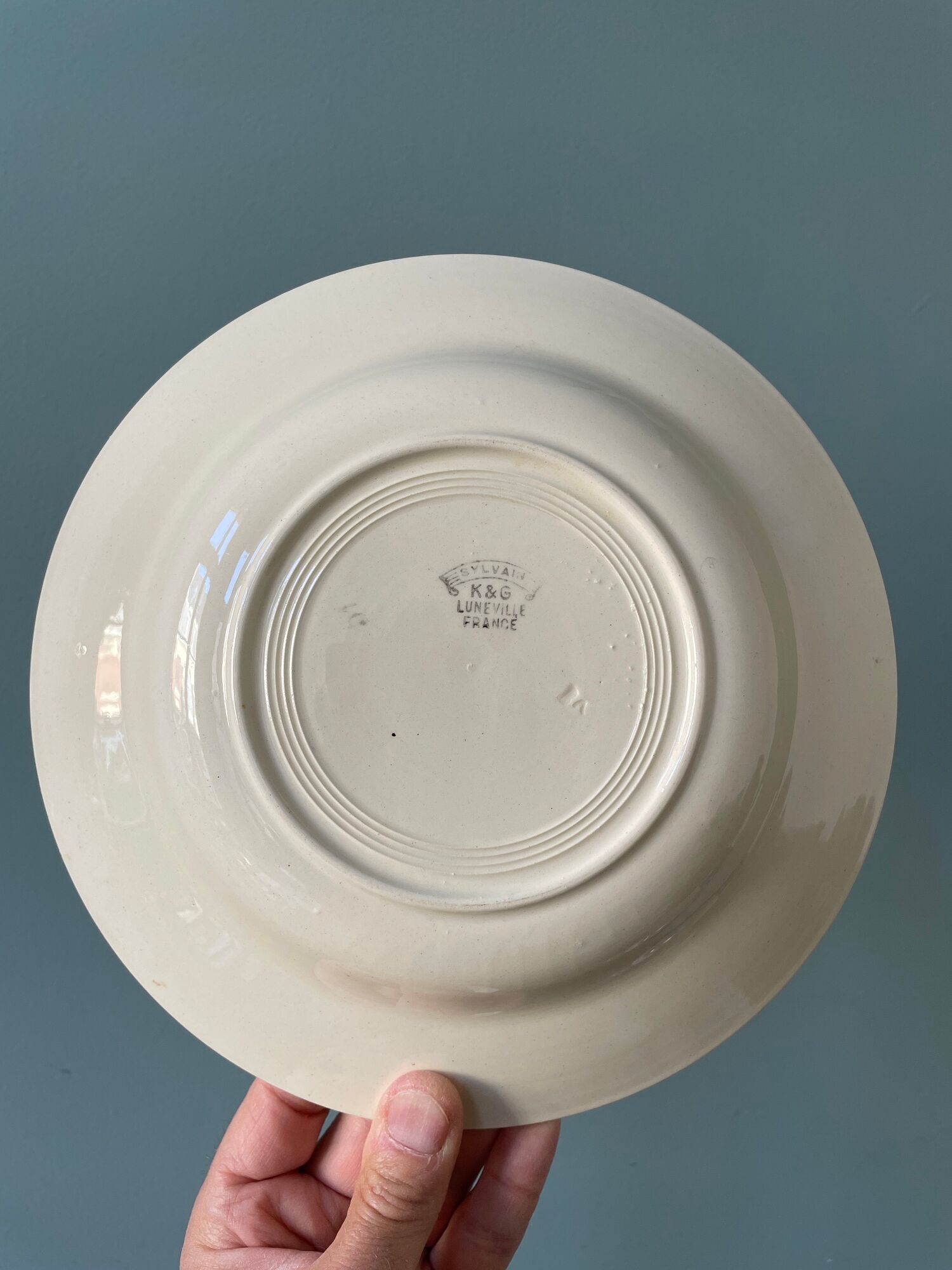 Set of 11 K&G Lunéville soup plates, Sylvain model