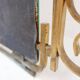 Italian brass mirror with scrolls, mid-century - 1950s