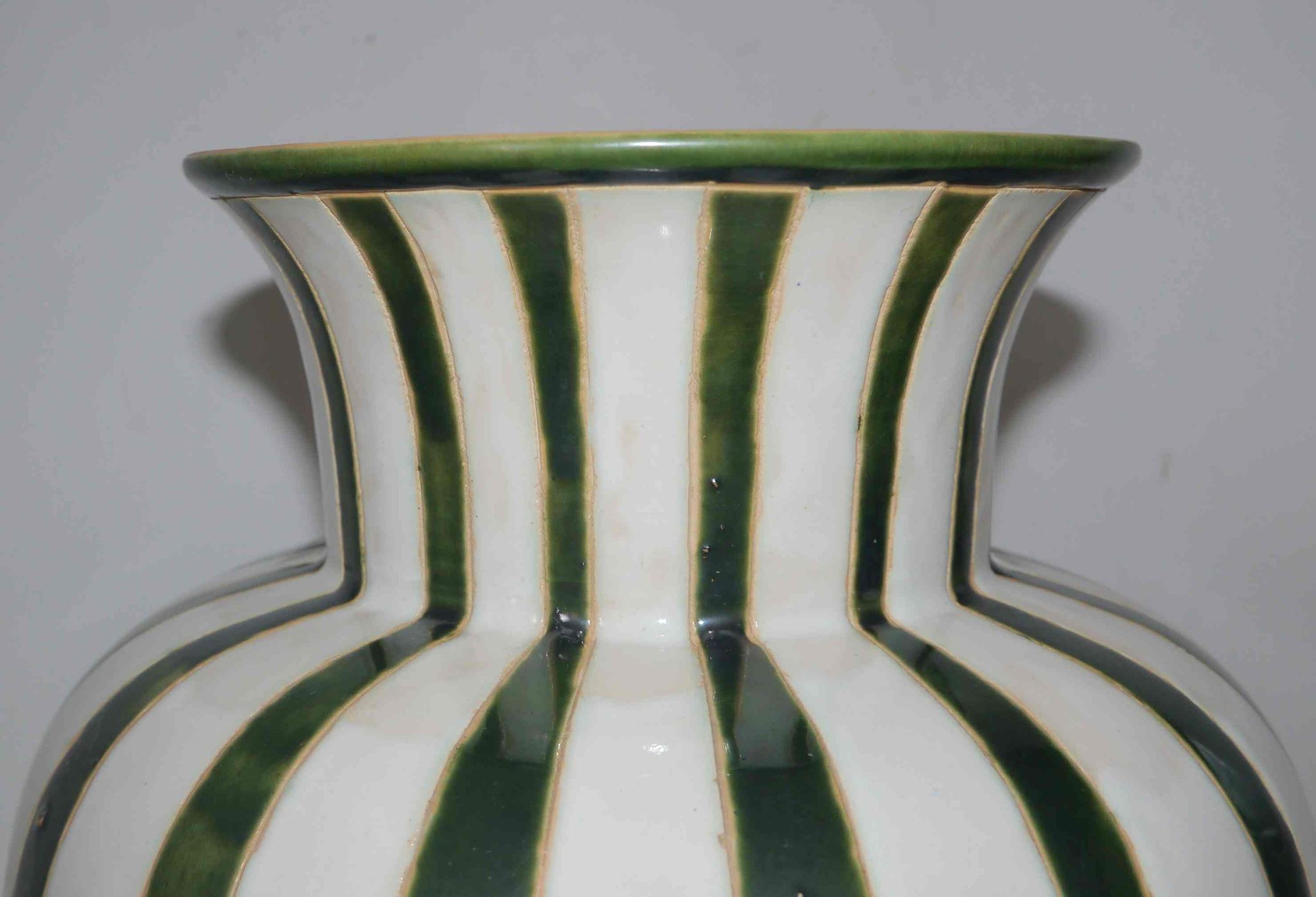 Vase potiche ancienne en céramique 40 cm années 50 signé « PH »