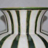 Vase old ceramic potiche 40 cm 50s signed "PH"