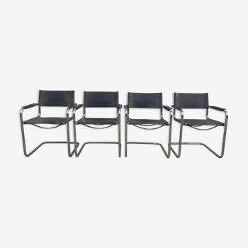Fasem, suite of 4 armchairs