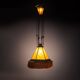Art Deco painted glass chandelier from the Amsterdam School, Netherlands, 1930s