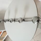 Vintage chrome wall-mounted coat rack from the 1970s