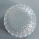 LALIQUE – "Nemours" bowl in satin-finished crystal and black enamel – Signed