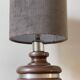 Ceramic Lamp with Aluminium Rim 1970s