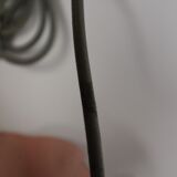 Two lamps/ pendant lamps in recycled cardboard, pink and green, seletti