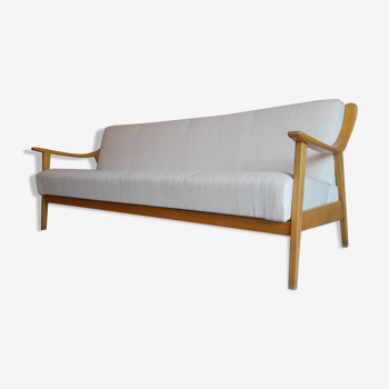 Sofa/bed vintage design boomerang fabric buckle