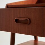 Restored teak nightstand