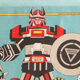 Chilean - Children's deckchair with Goldorak and Power Rangers motifs, 1988