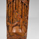 Asian carved wooden lounge lamp, mid-century