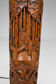 Asian carved wooden lounge lamp, mid-century