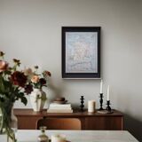 Military map of France, original printed in 1896.