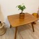 Solid wood coffee table, splayed legs - 1960s