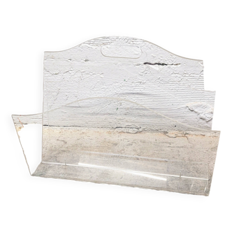 Designer plexiglass magazine rack