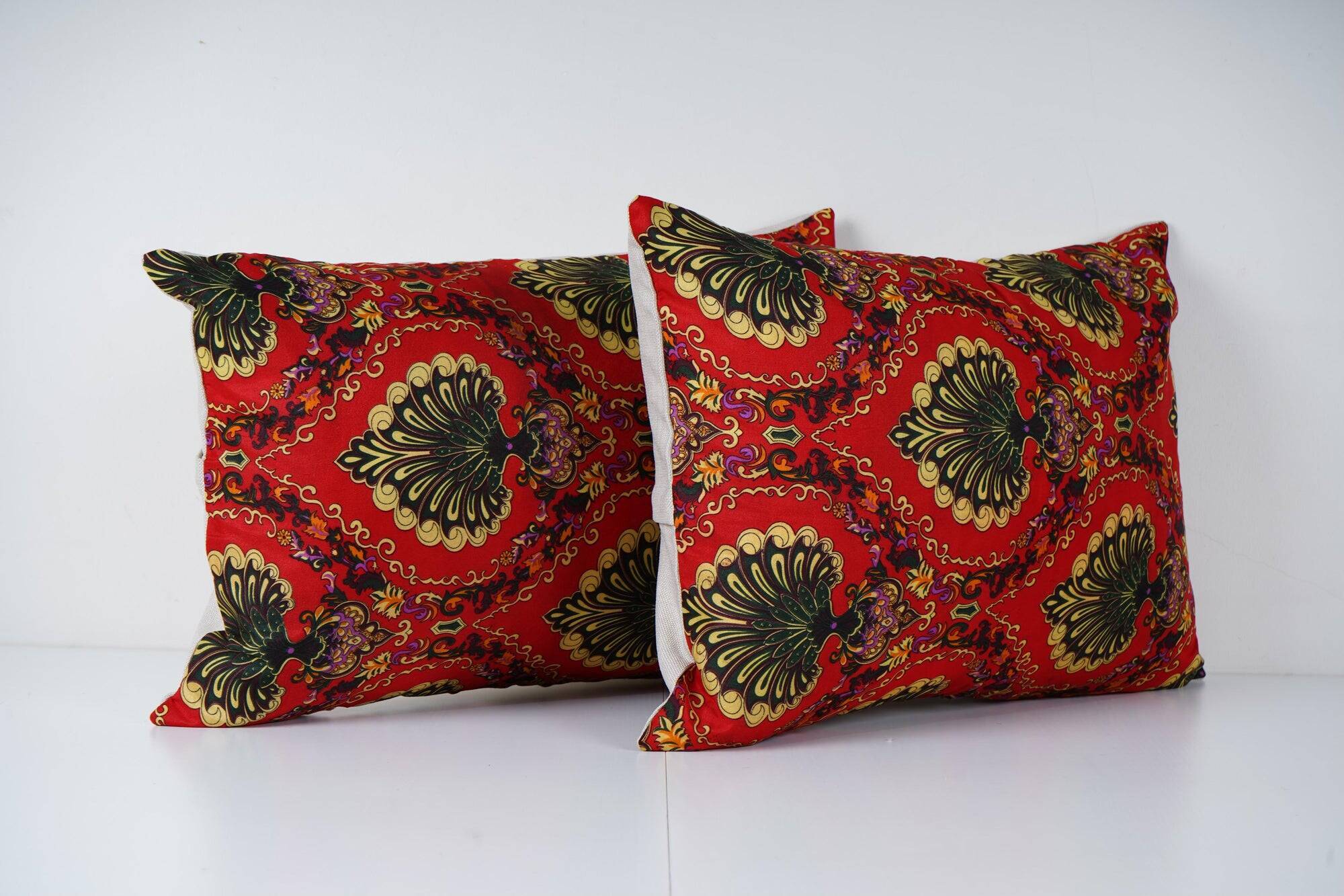 Set of 2 vintage Turkish cushion covers 41x56 cm
