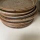 Set of 7 stoneware dessert plates