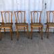 Set de 4 chaises bistrot cannées Baumann