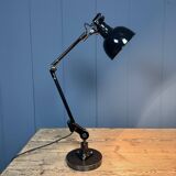 Rademacher black table lamp with enamel shade