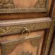 Carved wooden wardrobe and repoussé metal – Indian inspiration – 20th century