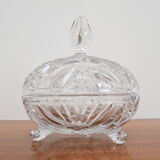 Bohemian cut glass jar 1960s
