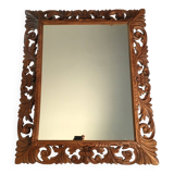 Renaissance style mirror in carved wood