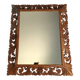 Renaissance style mirror in carved wood