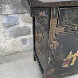Chinese furniture console 1960 lase wood