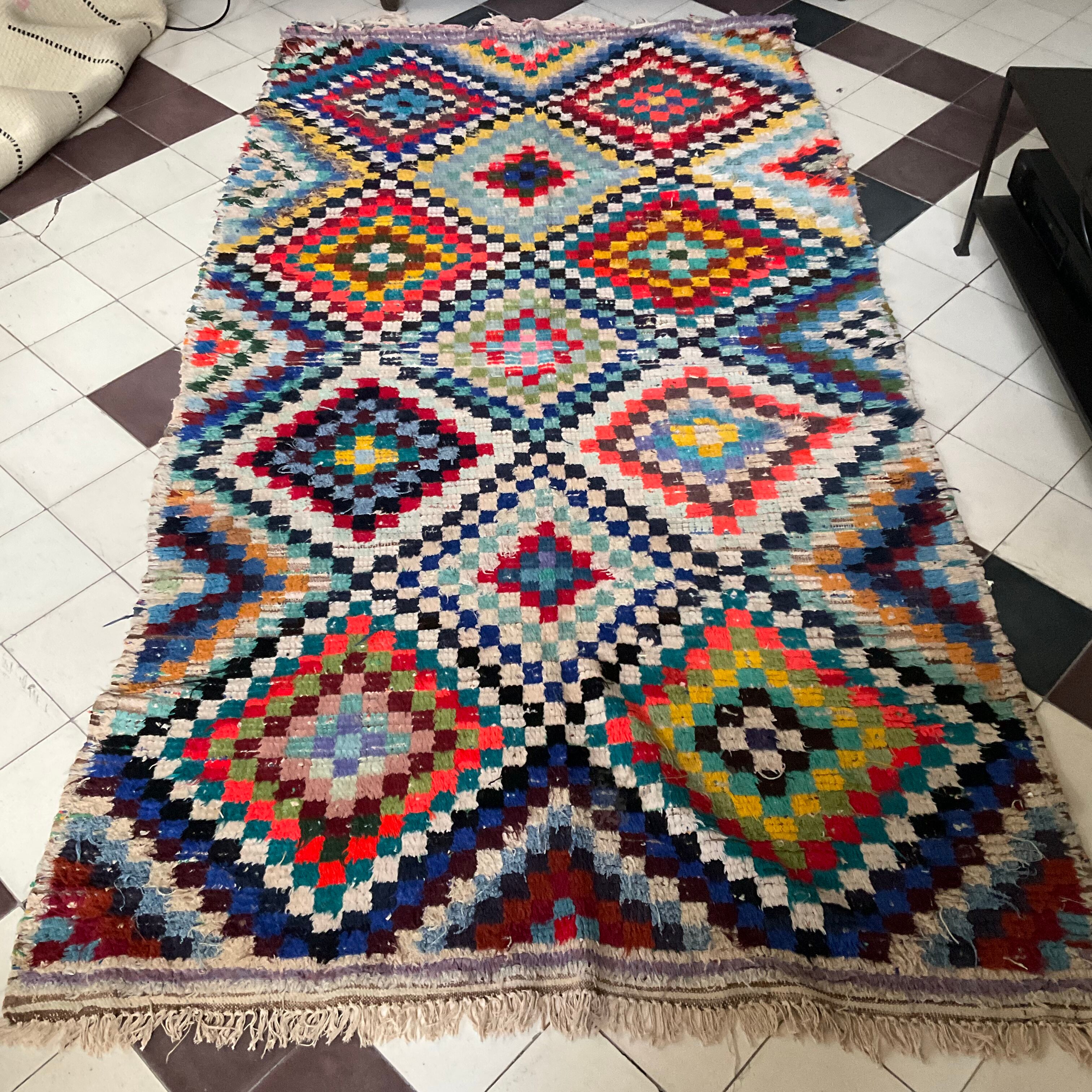 Boucharouite carpet, 264x140 cm