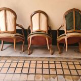 Suite 3 fauteuils ep Louis XV