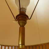 Lamppost in veined onyx and brass metal of the 1960s